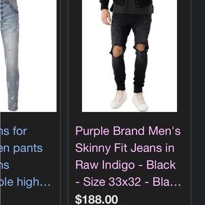 Purple jeans for sale. Used in good condition. Size 36